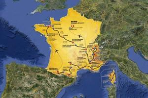 Mappa Tour de France 2013