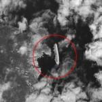 Costa Concordia dal satellite
