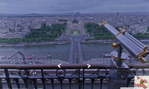 Visita alla Tour Eiffel su Google Maps